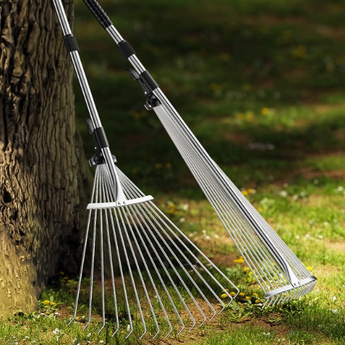 FlexiRake™ – Râteau Compact à Long Manche